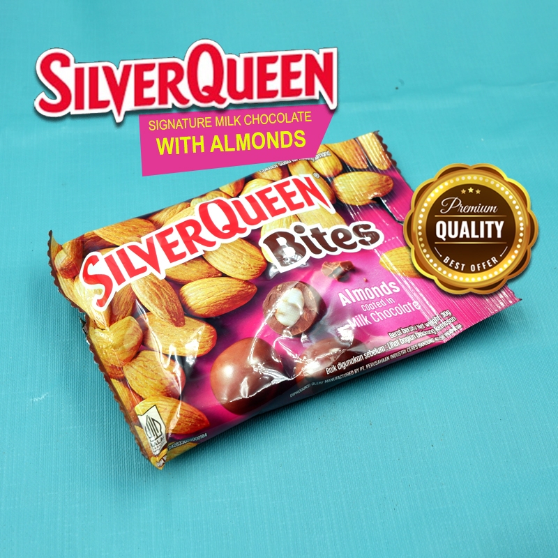 

Silver Queen Cokelat Coklat Susu Almond Bites 30gram