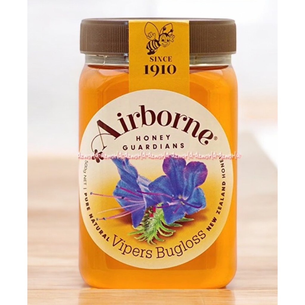 

Airborne Honey Vipers Bugloss 500gr madu Selandia Baru dengan aroma bunga clover Air Bone