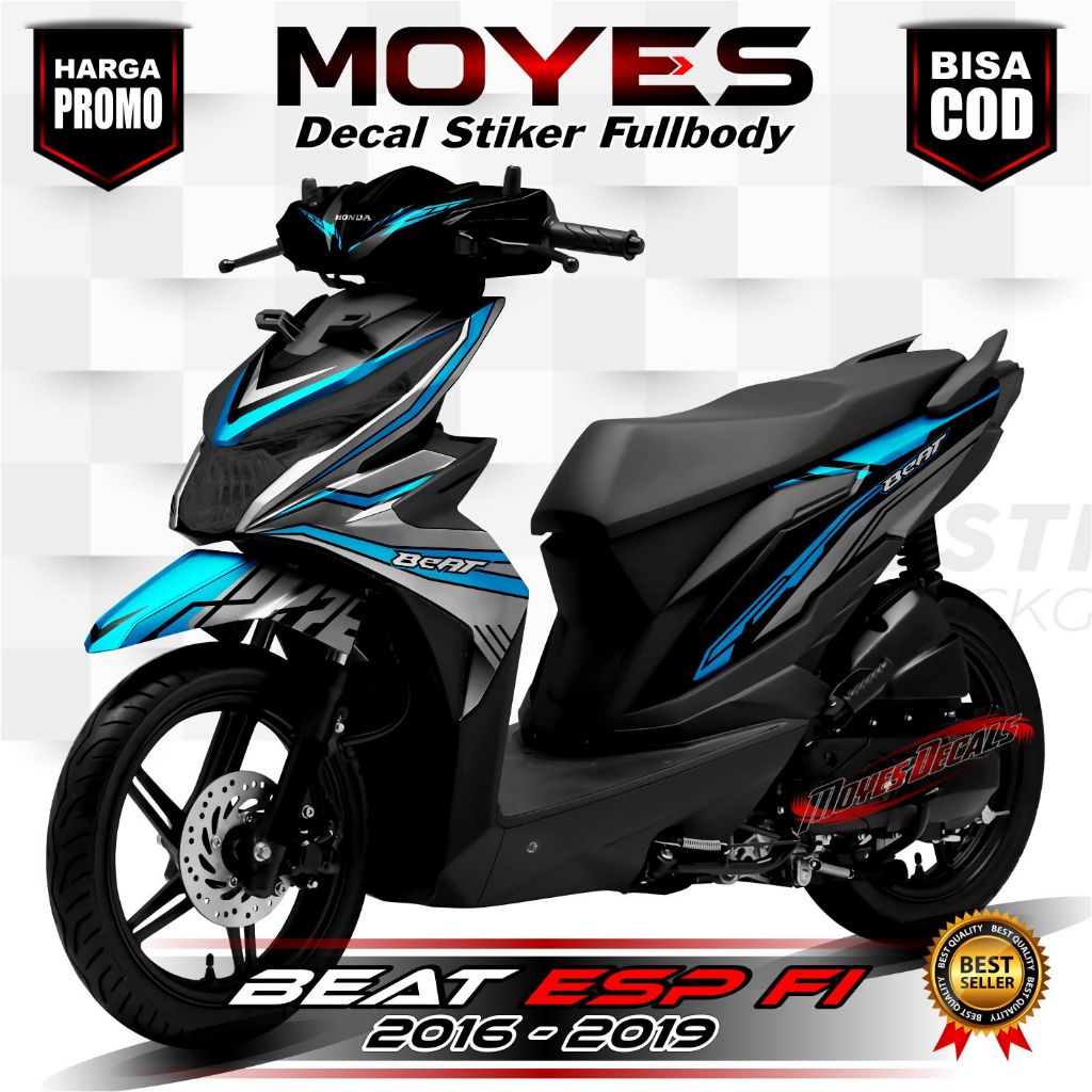 Decal Motor Beat ESP F1 - Stiker Motor Beat ESP F1 Fullbody Premium - Variasi Motor Beat ESP F1 2016