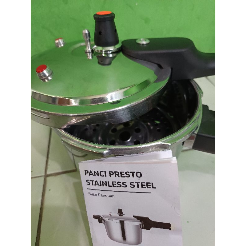 TERMURAH PANCI PRESTO 2LITER STAINLESS STEEL BAHAN TEBAL