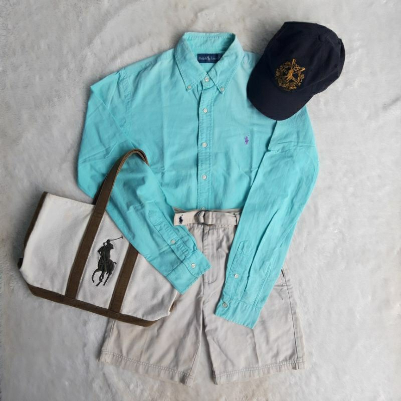 kemeja polo ralph lauren hijau tosca