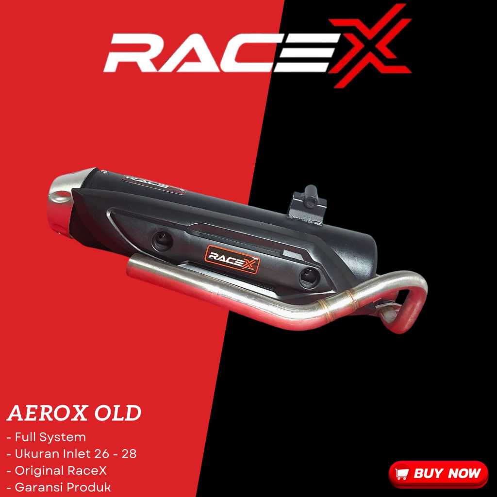 Knalpot Full System RaceX Race X M1 Performance Standar Racing Copy CMS untuk Motor Yamaha Aerox Old