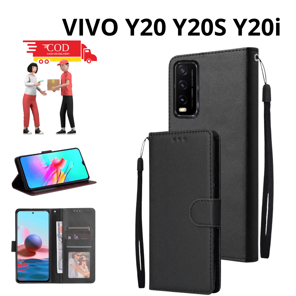 CASE HP VIVO Y20/Y20S/Y20i CASE DOMPET FLIP CASE WALLET FLIP LEATHER CASE PREMIUM-FLIP WALLET