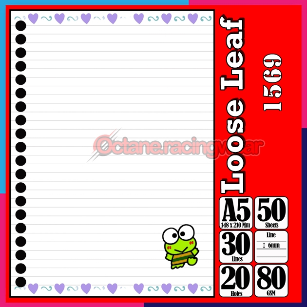 

Loose Leef Leaf A5 Isi 50 Lembar Binder Karakter Bunga pink Love cute Lucu Anime Cewe my Melody Hello Kitty Kucing Hewan Terbaru Polos refil Refill Vol-25
