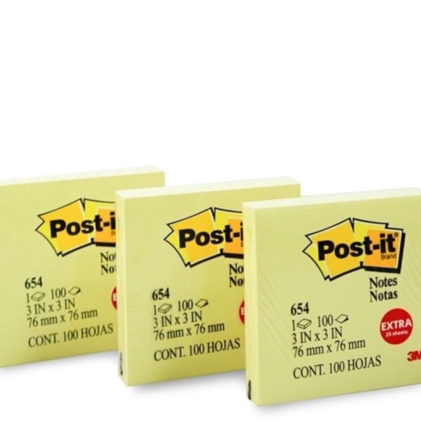 

HARI PENUH PROMO Post it sticky note 654 3M