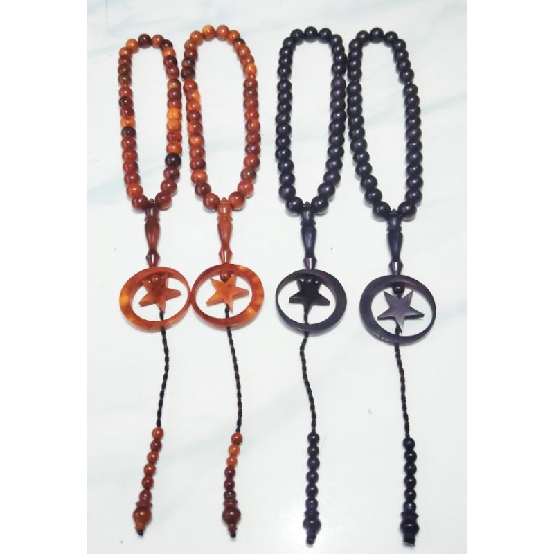 murah tasbih kokka kaukah 33 butir bulan bintang