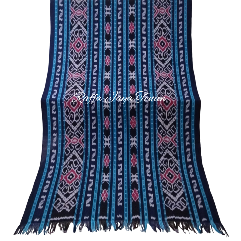 Kain Tenun Blanket Tenun Etnik Troso Jepara Warna Biru