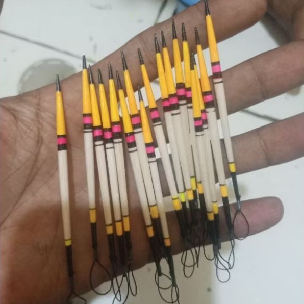 pelampung jarum bandung 10 pcs (kuning pepaya)