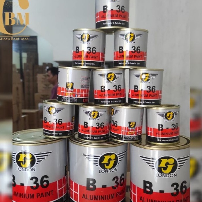 

DISKON DAHSYAT Cat Alumunium B36 8ML Cat Minyak Silver RJ LONDON