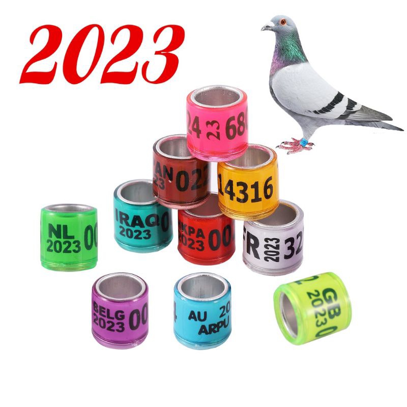 1 RING MERPATI IMPORT ASLI 2023 - CINCIN MERPATI CINCIN BURUNG DARA PERKUTUT IMPORT TAHUN 2023 PREMI