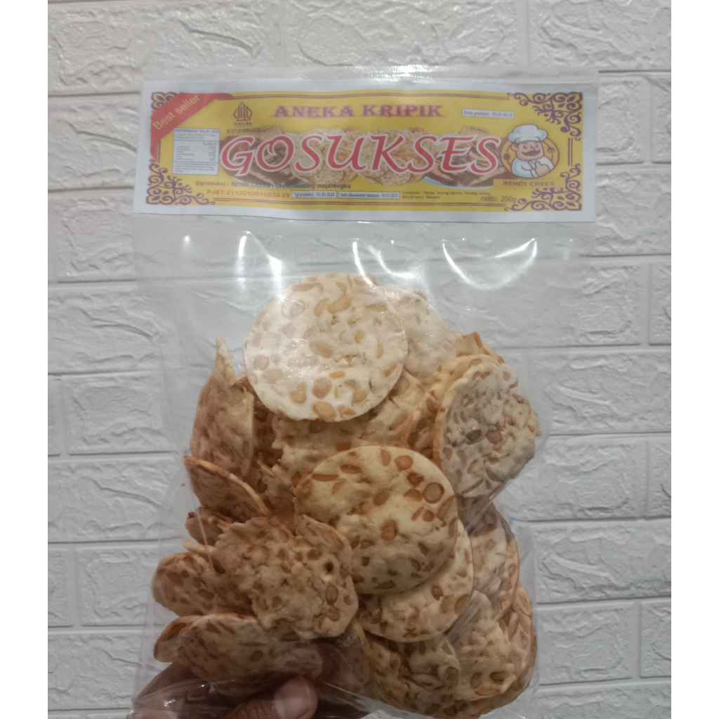 

GOSUKSES Kripik Tempe sagu 210gram