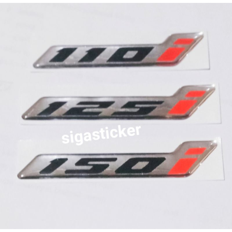 STICKER EMBLEM 110i 125i 150i STIKER TIMBUL HONDA VARIO