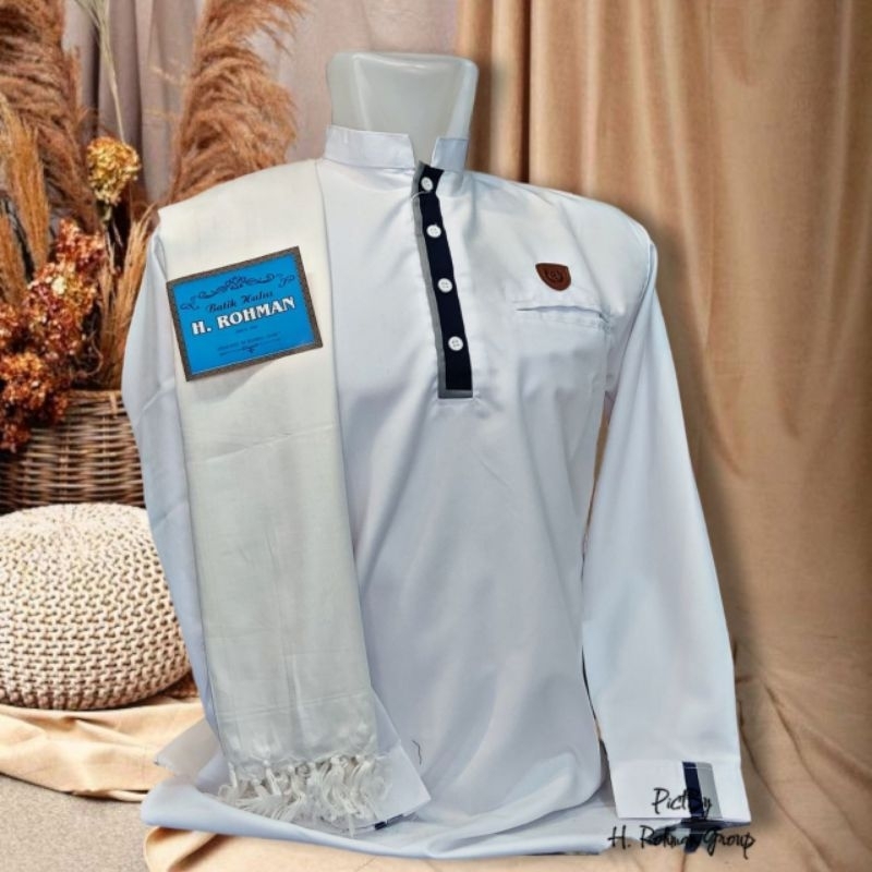 sorban polos warna surban panjang serban ar-rida polos putih hitam hijau biru kuning orens