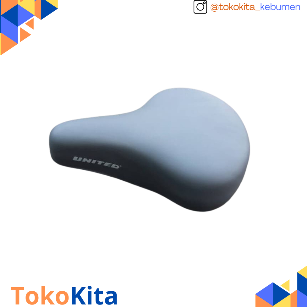 Sadel Sepeda Jok Sepeda Sadel Empuk Sepeda United Abu Abu