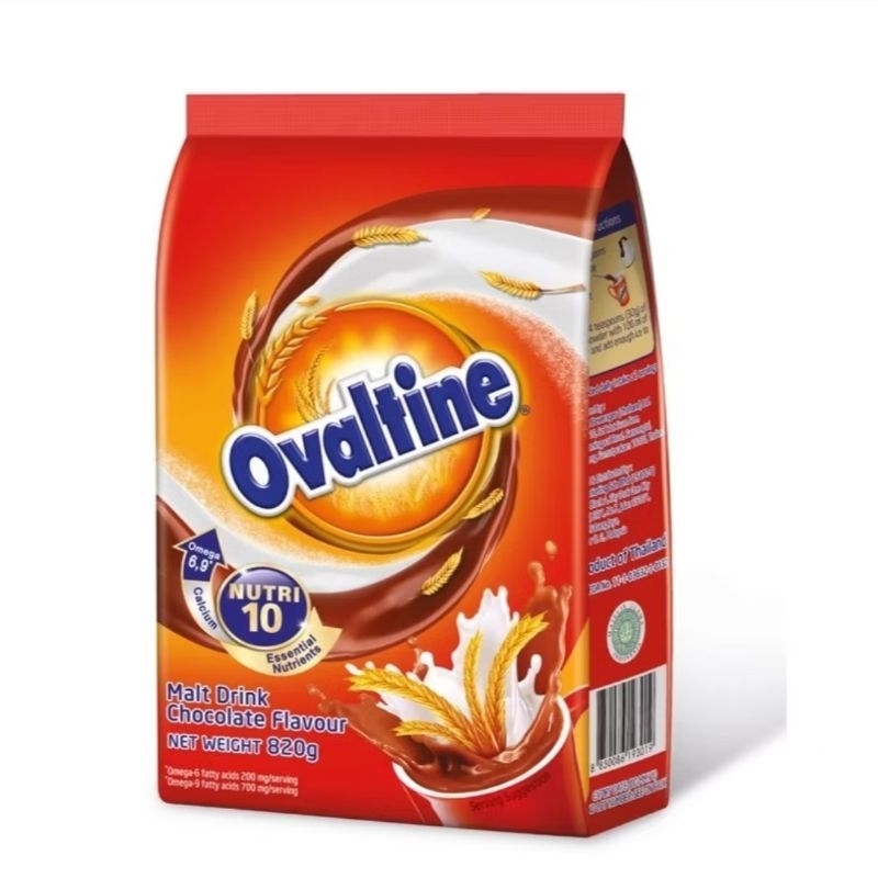 

Ovaltine Malt Drink Chocolate Flavour Bubuk Malaysia 820g Exp 11.12.2025