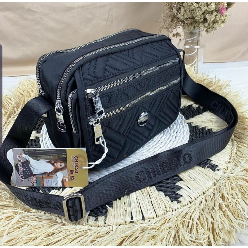 TAS SELEMPANG WANITA TERBARU CHIBAO IMPORT KODE 9572 PARASUT