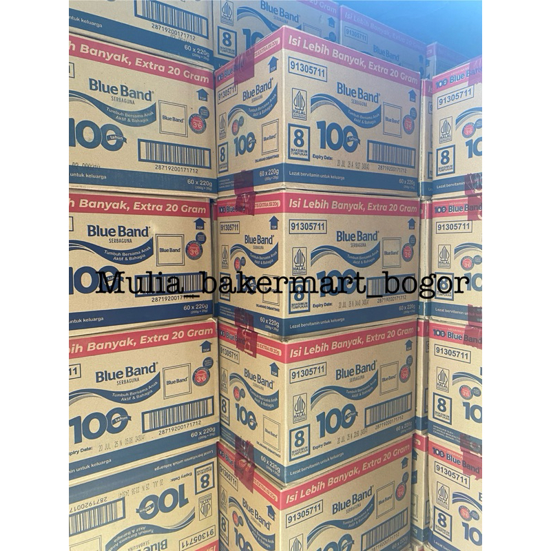 

BLUE BAND SACHET SERBAGUNA EXTRA 20 gr | 1 Dus 60 x 220 gr