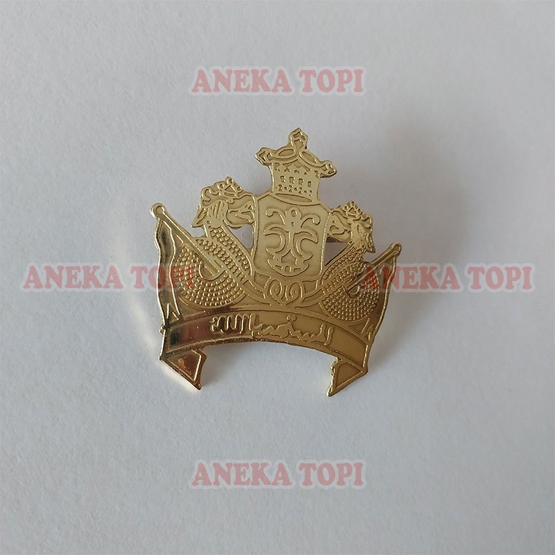 Pin Lambang Melayu Kerajaan Siak Riau Pin Bros Lambang Melayu Logam - Aneka Topi