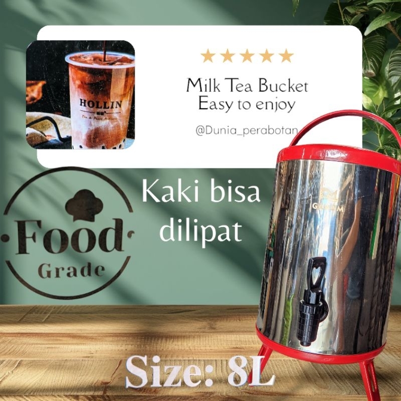 Milk Tea Bucket 8liter milk jug 8 liter Termos Air Panas 8 liter Termos Air Panas 10 liter Termos Ai