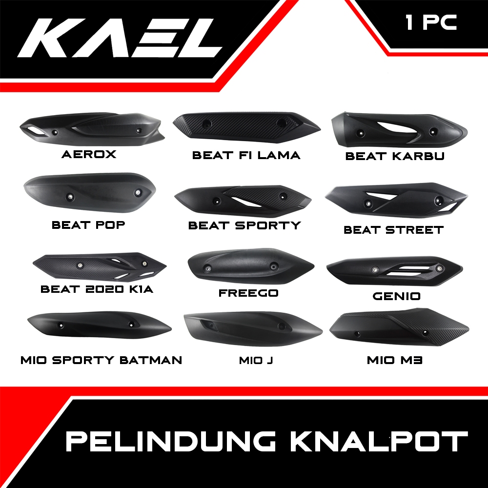 Pelindung Knalpot Moncong Semua Motor Beat Karbu FI Lama Pop Sporty Street Vario 110 125 150 Mio Bat