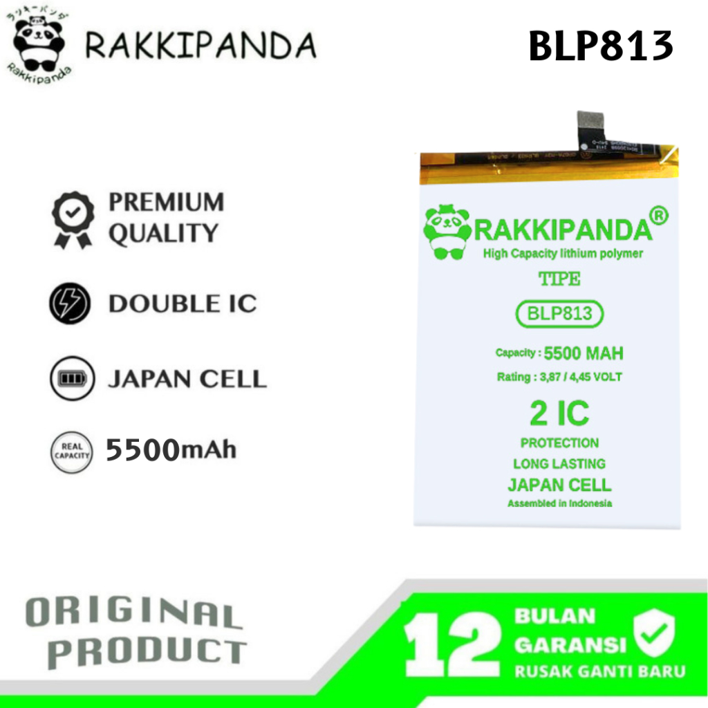 RakkiPanda - BLP813 OnePlus Nord N100 Batre Batrai Baterai