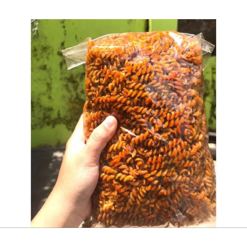 

MAKARONI ULIR PEDES/MAKARONI SPIRAL/MAKARONI BANTET ISI 250 GR
