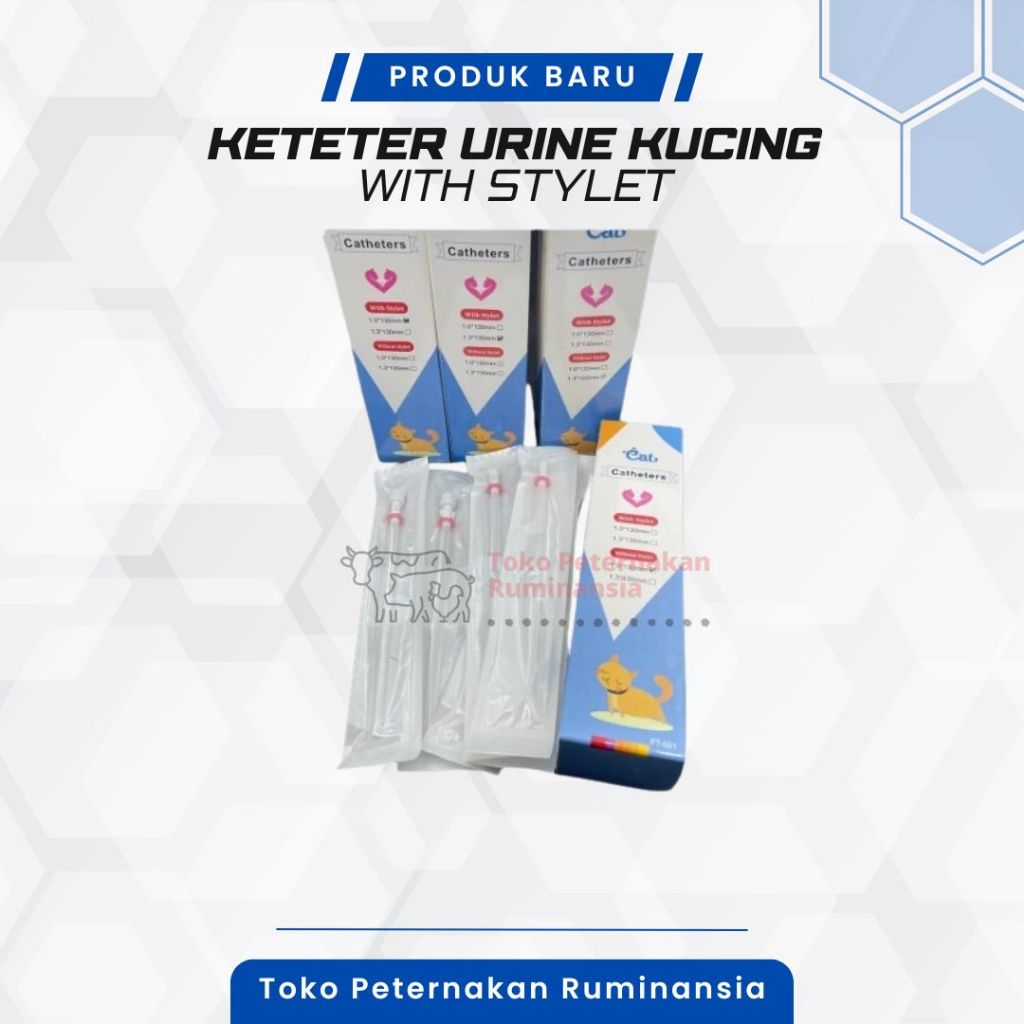 Cat Catheter With Stylet - Keteter Urine Kucing