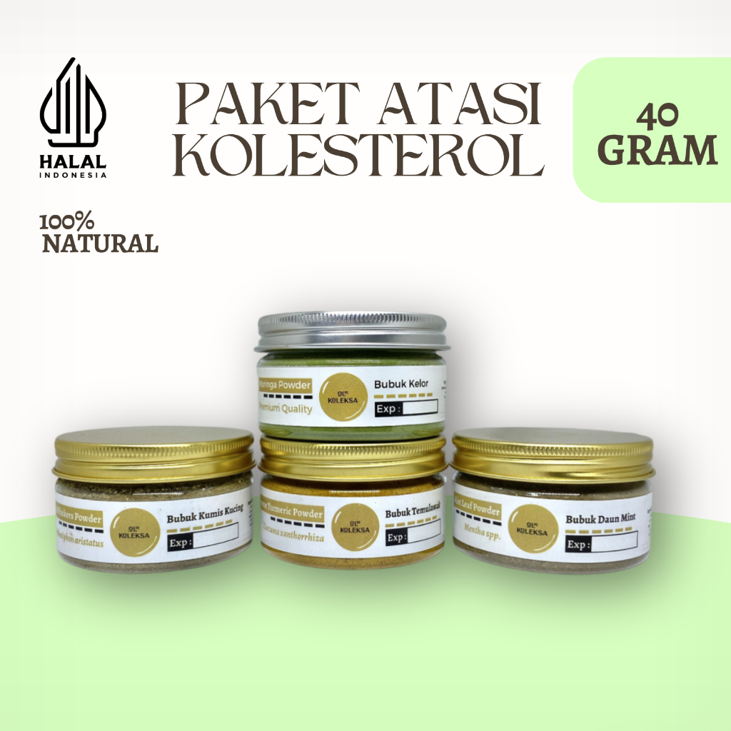 

Paket Herbal Atasi Kolesterol Secara Alami 100% Bubuk Murni Premium