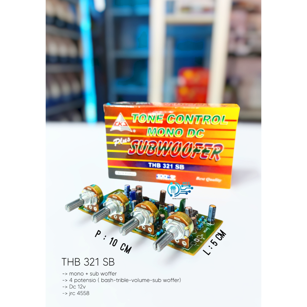 Kit Driver Power Amplifier Rakitan Tone Control Mono Dc Plus Subwoffer THB 321 SB ckj