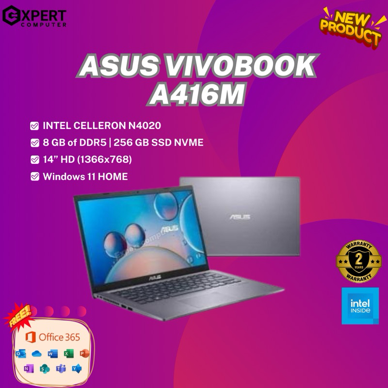 ASUS VIVOBOOK A416M | Ram 8gb | 256gb Ssd Nvme | Windows 11 Home