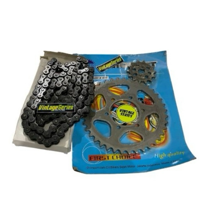 Gear set Rantai ninja rr 520 gir set rantai ger set ninja rr old new 14-39 520 non ori dbs