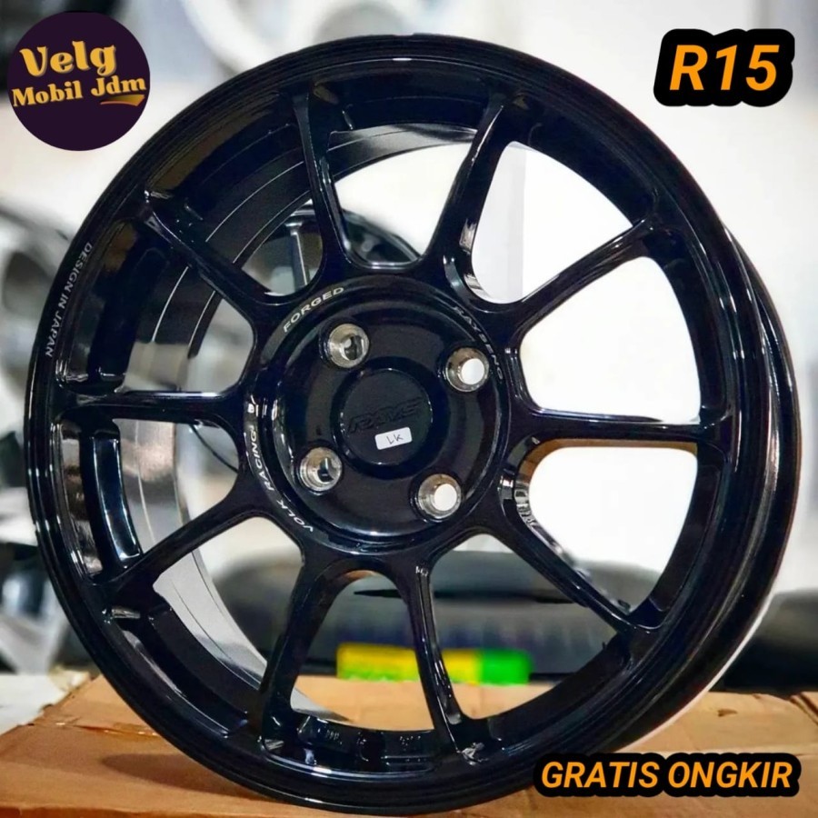 velg mobil racing r15 lebar 6,5 ZE40 ET 40 velg ring 15 brio mobilio ignis agya sigra soluna