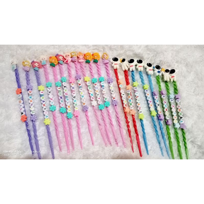 

kalam tuding ngaji katakter / penunjuk ngaji / costum nama