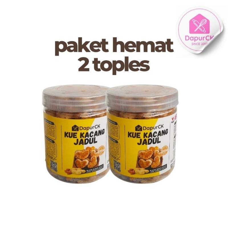 

Paket Hemat 2 Toples Kue Kacang Jadul KKJ by DapurCK