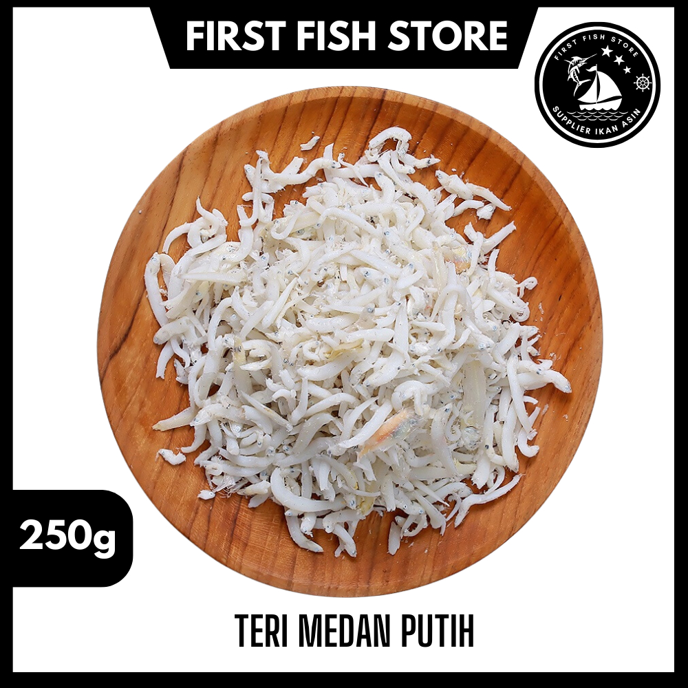 

Teri Nasi Medan Putih 250 Gram Premium Cita Rasa Asli Ikan Asin