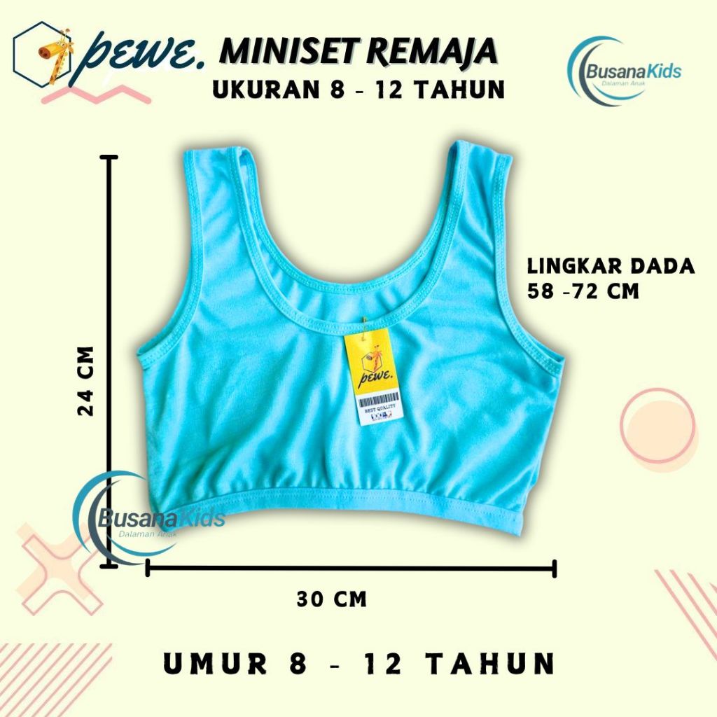 Isi 6 Miniset Anak Perempuan SD/Miniset Anak Perempuan Remaja/Miniset Anak SD Umur 8-12 Tahun