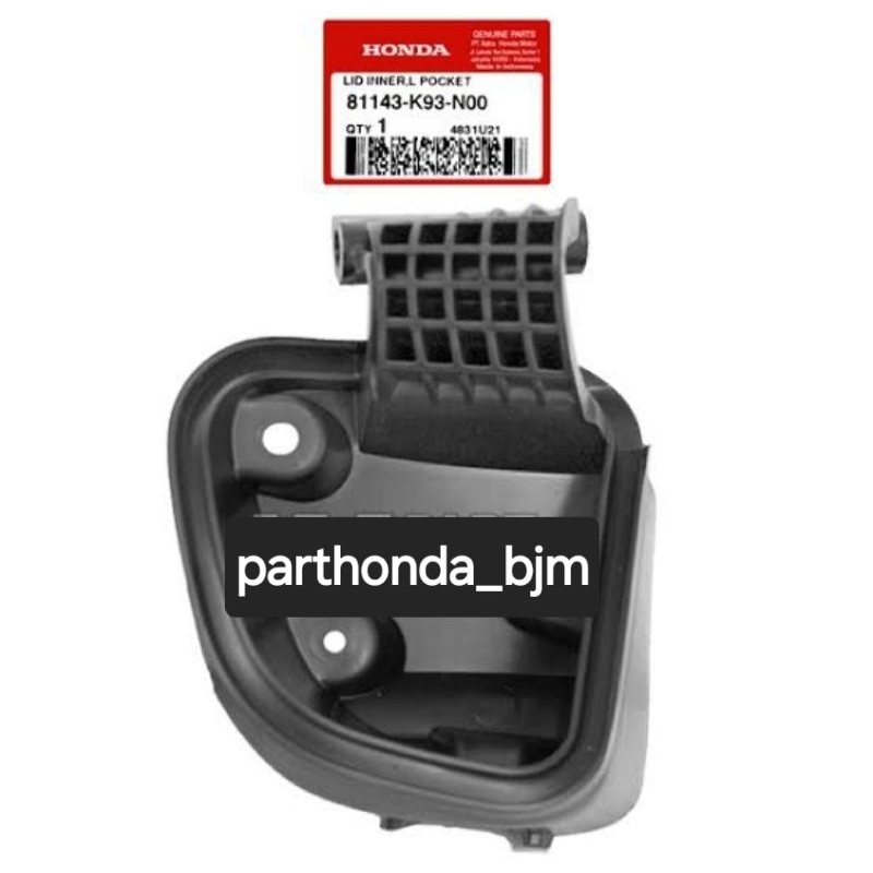 81143-K93-N00 Lid Inner L Pocket TUTUP LACI SCOOPY 2018 ENGSEL TUTUP LACI SCOOPY 2018 TUTUP LACI K93