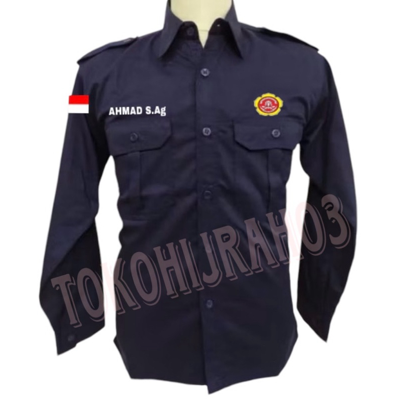BIG SIZE SERAGAM PDL KARANG TARUNA FULL BORDIR KEMEJA PDL KARANG TARUNA SERAGAM PDH KARANG TARUNA SE