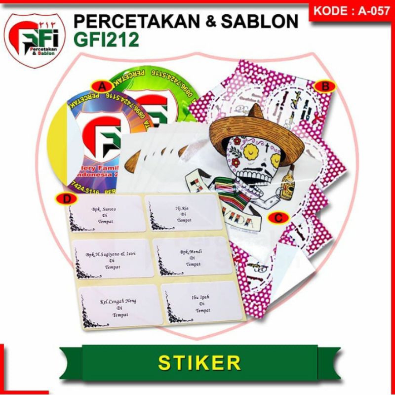 

Cetak Stiker Custom Sticker Label Chromo Vinyl A3 Murah