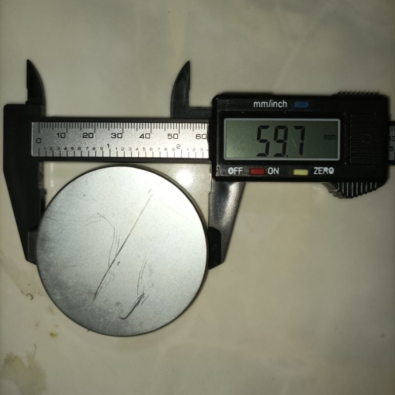 Magnet Neodymium N52 lingkaran dengan diameter 60mm dan tebal 15 mm