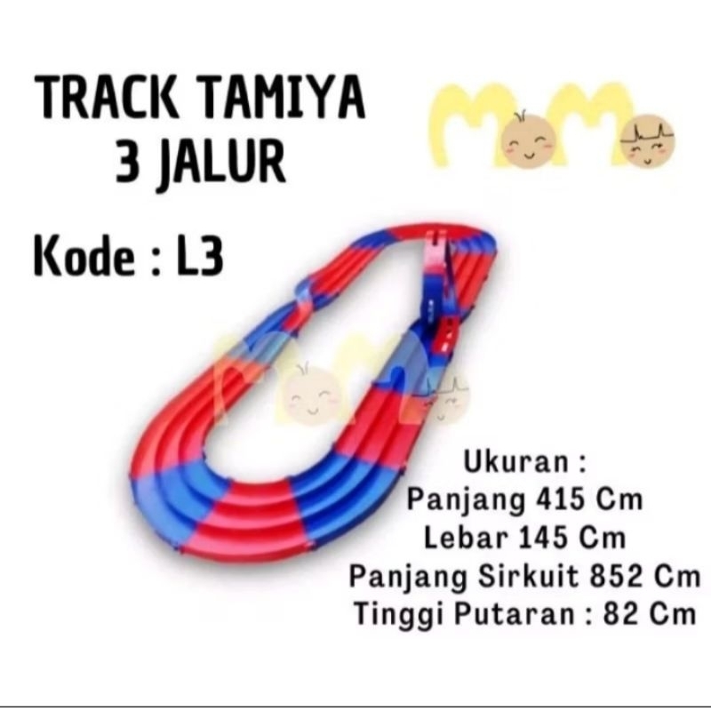 TRACK TAMIYA JALUR 3 HALILINTAR DAN SANDARD MEREK SRV DAN IMAGE