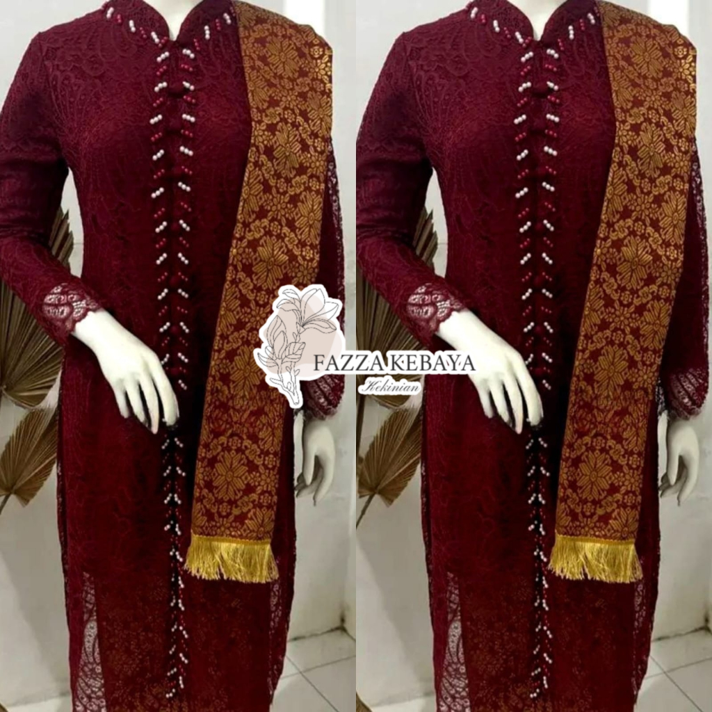 FZ - KEBAYA TUNIK KANCING BROKAT PAYET/ KEBAYA TUNIK KANCING/ KEBAYA TUNIK/ KEBAYA KEKINIAN/ KEBAYA 