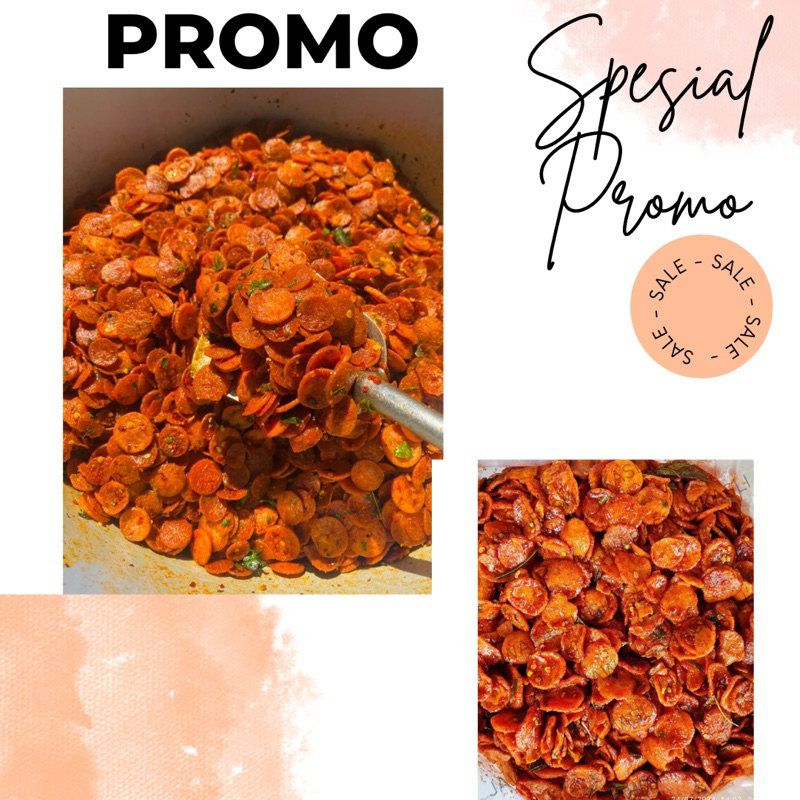 

(SOSRENG 1 Kg) SOSIS GORENG SOSRENG PEDAS / SOSRENG BUMBU MELIMPAH/ CEMILAN SOSRENG