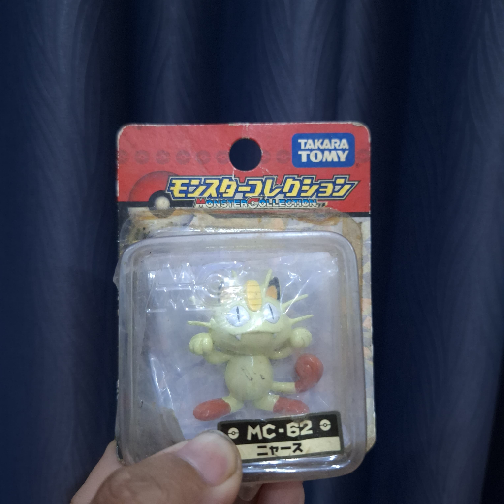 Takara Tomy Moncolle Pokemon Action Figure Meowth Old Pose Original Rare