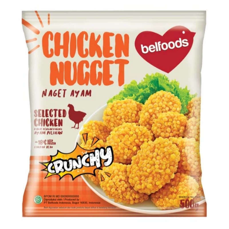 

belfoods Chicken Nugget Crunchy 500 gram Frozen food