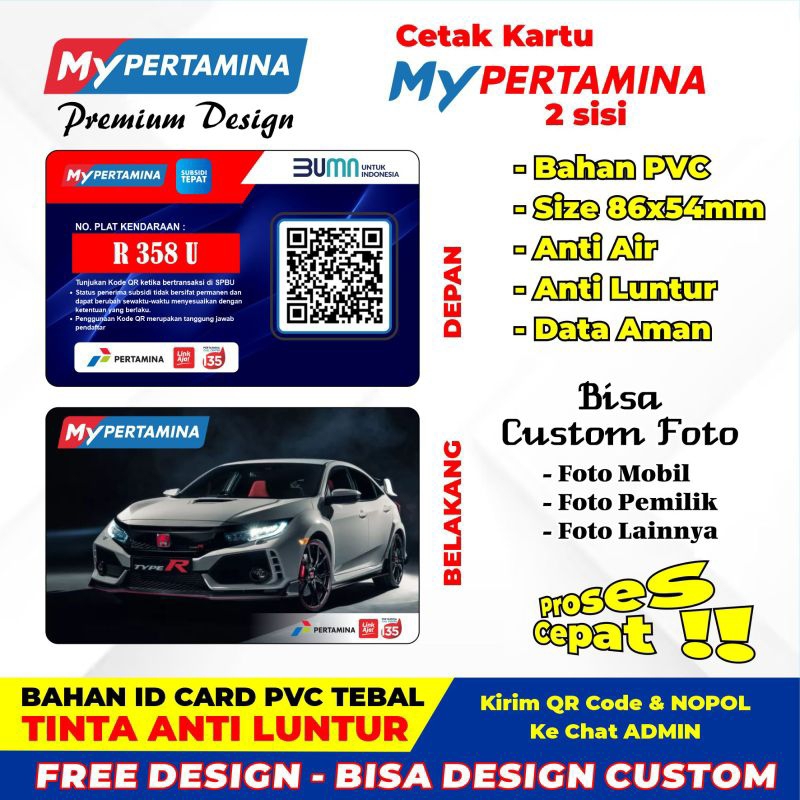 

Kartu My Pertamina / My Pertamina Bisa Pakai Foto LANGSUNG PROSES 1HARI JADI
