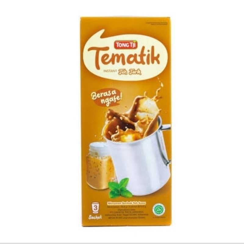 

Tong Tji Tematik Milk tea /teh tarik susu instan 70.8gr/3 sachet