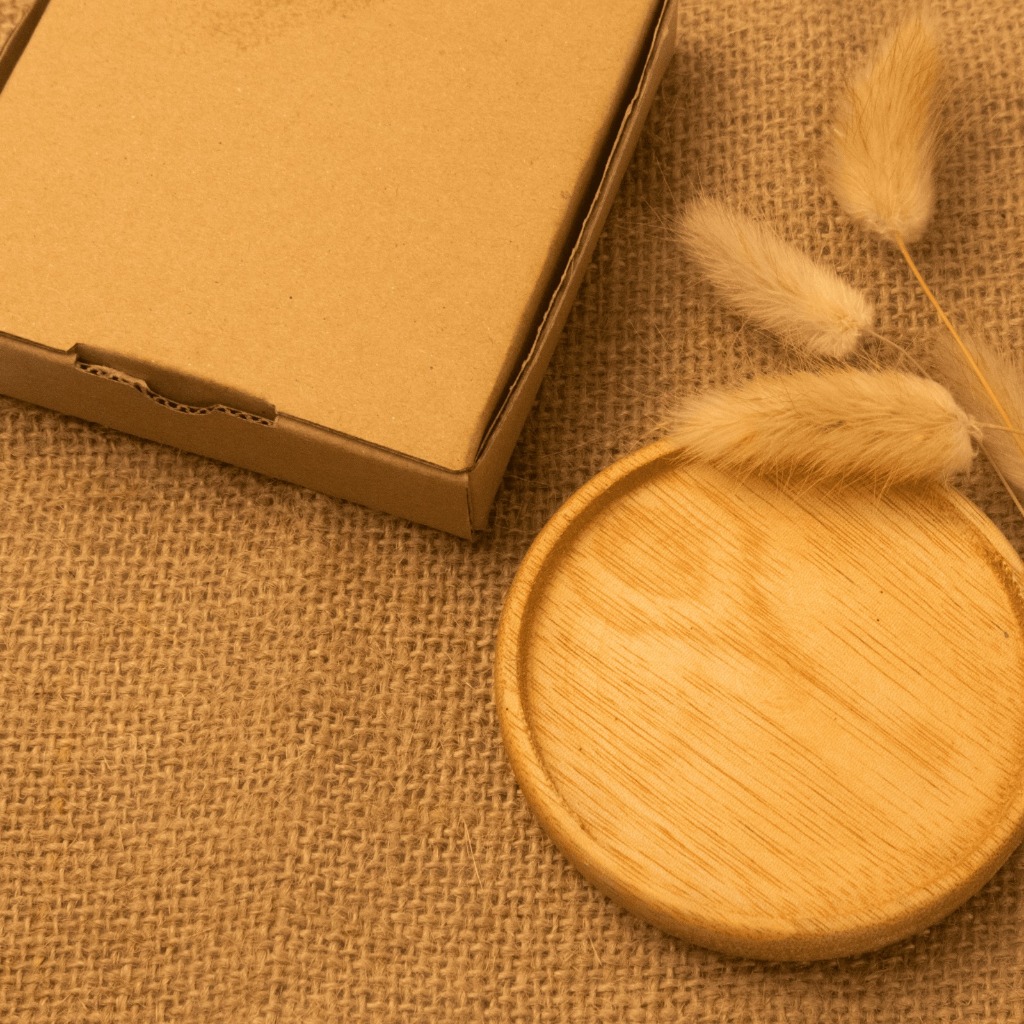 Premium Natural Wooden Coaster | Alas Reed Diffuser | Alas Scented Candle