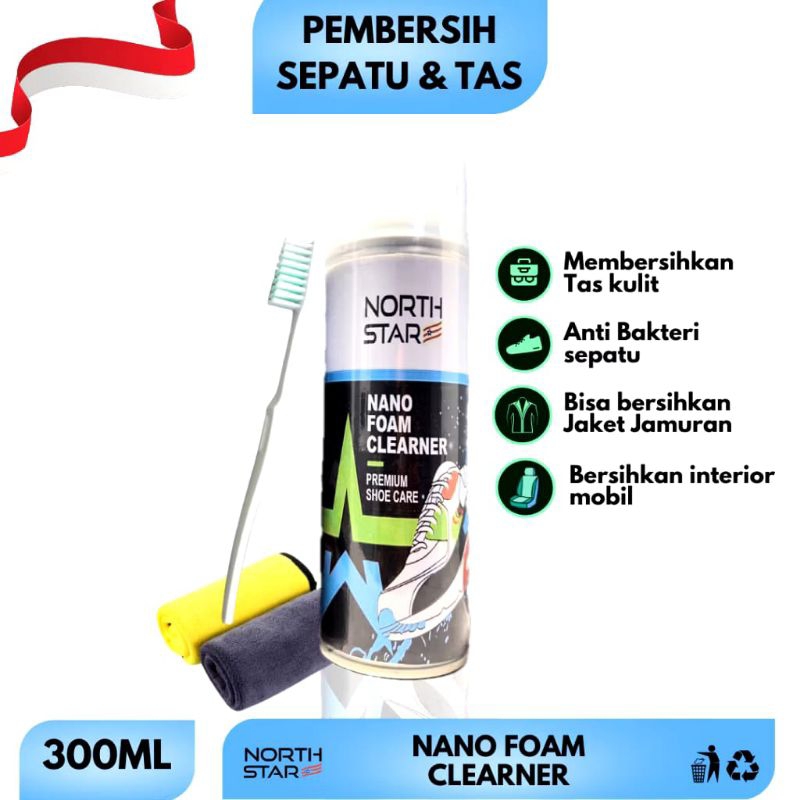 NORTH STAR Pembersih Sepatu Tas Dinding Dan Interior yang mempermudah dalam membersihkan Shoe Care P