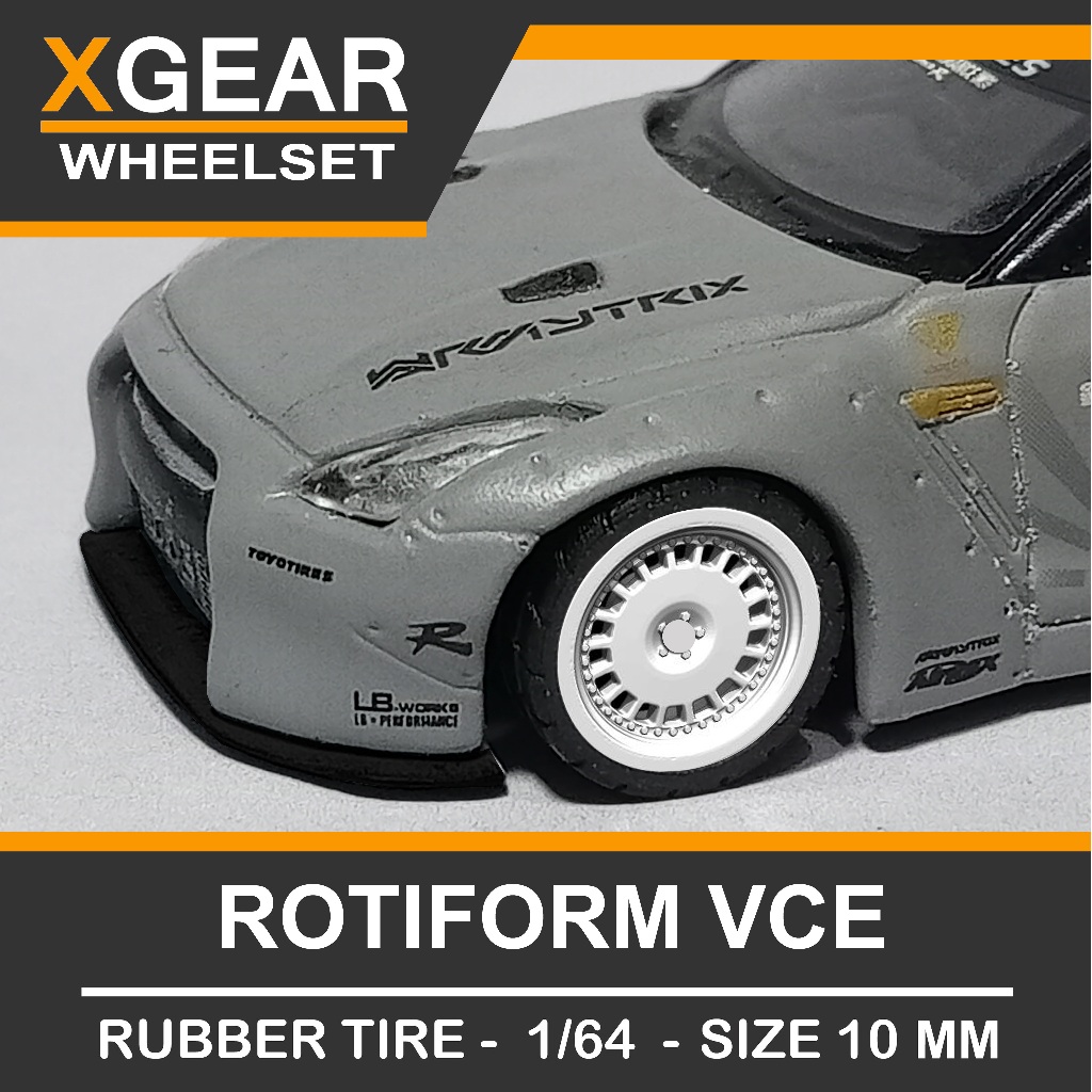 Ban Karet Hotwheels diecast 1:64 MINIGT KAIDO Xgear Rims model ROTIFORM VCE